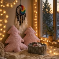 Snová izba pre tínedžerov: lapač snov + LED pásik + LED reťaz + 2 vankúše + úložný košík 1