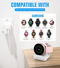 MoKo Töltőállomás Samsung Galaxy Watch 4/4 Classic/3/Active 1/2 Okosórákhoz - Hordozható Szilikon Tartó, Csúszásmentes Töltőállvány 2