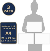 Fehér Hatszögű Öntapadós Csempe Babaházhoz 1:12 Méretarányban 4