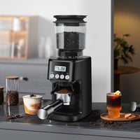 Homtone Elektromos Kávédaráló 51 Őrlési Fokozattal - Portafilterhez és Tárolóhoz - Csepegtetős, French Press és Eszpresszó Kávéhoz - Fekete 9