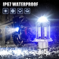 SUPAREE H4 LED motorkerékpár fényszóró, 3300LM, 6000K fehér-kék, HS1 kompatibilis 5
