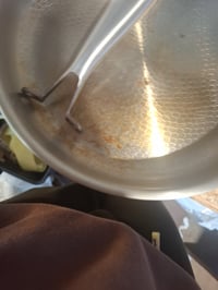 Abijan rozsdamentes acél serpenyő 28 cm, halpikkelyes felület, 18/10 acél, indukciós — Indukciós fedő nélkül (állapot: lásd a 2. képet) 4