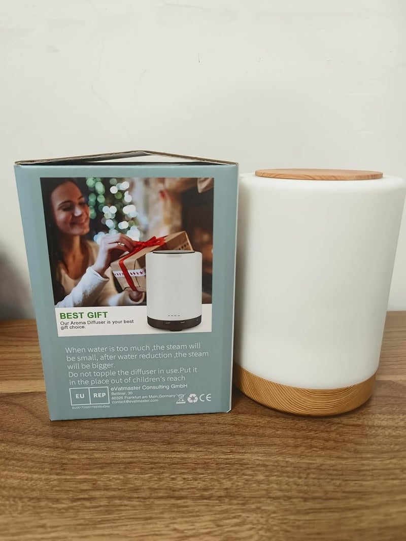 Aroma Diffúzor 300ml - Ultrahangos Párásító 7 LED Színnel, Automatikus Kikapcsolással