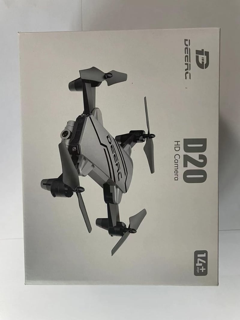 DEERC D20 Mini Drón 720P HD Kamerával, Összecsukható, Hangvezérelt, Gyerekeknek és Felnőtteknek