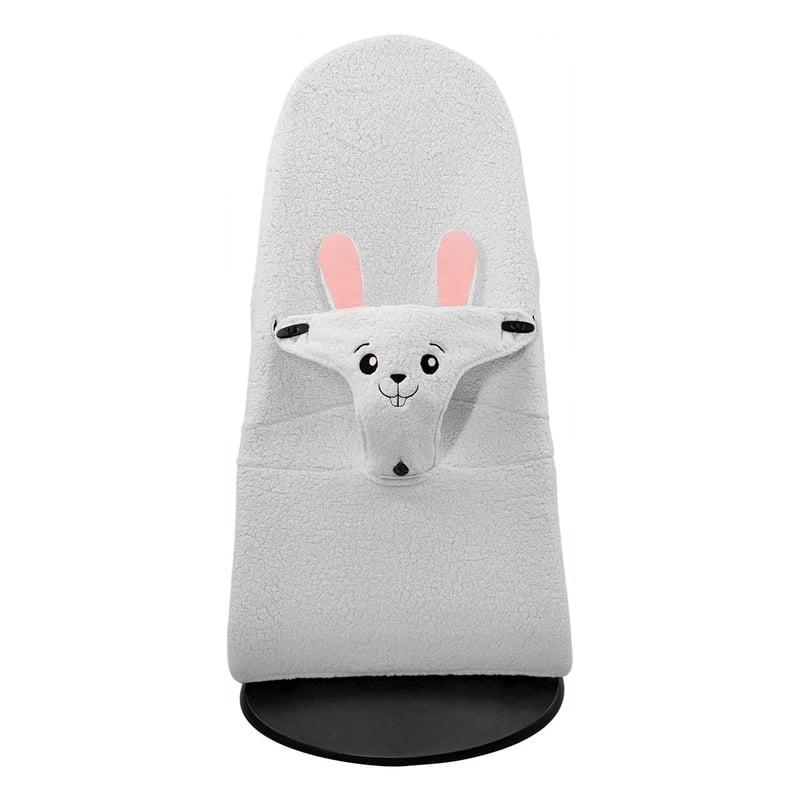 JYOKO KIDS Babybjorn Soft és Balance hintaágyhoz való huzat, nyuszi mintás, polár anyagú, hipoallergén, Oeko-Tex tanúsítvánnyal, 45g