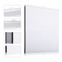 Sekey Plisovaná roleta bez vŕtania 60x100 cm biela, 100% zatemňovacia — Chýbajú obojstranné lepiace pásky (stav: pozri 2. obrázok) 1
