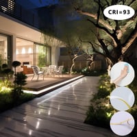 BENLUN 24V COB LED Szalag 20m, 4000K Természetes Fehér, IP65 Vízálló, Öntapadós, 312LED/m, CRI93, Kültéri-Beltéri Dekorációhoz, Tápegységgel 4