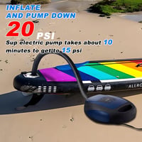 Ruitx Elektromos SUP Pumpa 20PSI - 12V Autós Nagynyomású Levegőpumpa Automata Kikapcsolással Kajakokhoz, Matracokhoz, Vízi Sportokhoz - blue, / 2
