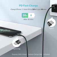 SYNCWIRE USB-C Lightning kábel 1m MFi iPhone 12/11/XS/XR MacBook iPad fekete 7