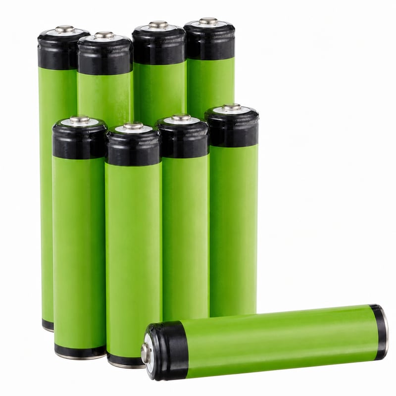 Amazon Basics AAA NiMH punjive mikro baterije, 800 mAh, 1,2 V, 9 kom (nepotpuno pakiranje, nedostaju 3 baterije; stanje: pogledajte 2. sliku)