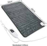 Elektromos melegítőpárna 30x60cm, 6 fokozatú, automatikus kikapcsolással - nyak- és vállmelegítő 5