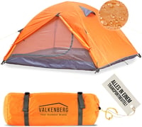 VALKENBERG Ultrakönnyű Narancssárga Trekking Sátor 1-2 Személynek - Fesztiválokra, Túrázásra 1