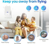 Tiptop Home Elektromos Rovarcsapda - 2 db UV Fénycsapda Ragadós Lappal, Szúnyog, Muslica és Molyirtó, Szagtalan, Beltéri Használatra, Fehér 6