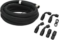 AN6 Üzemanyag és Olajcső Készlet 3m - Alumínium-Nylon Hidraulika Tömlő Adapterrel 2