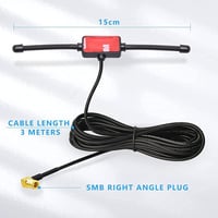Eightwood DAB+ Szélvédő Antenna - 3m Kábeles Autórádió Antenna, Üvegre Szerelhető Patch Aerial Megoldás DAB Rádióhoz 7