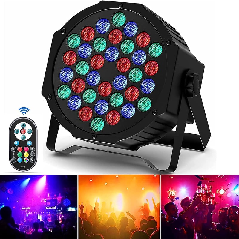 U`King RGB LED Par Reflektor - 36 LED-es DMX512 Színpadi Fény Távirányítóval