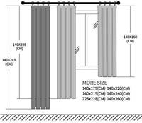 Topfinel vászonhatású függöny, 2 db, 225x140 cm, nappali ablakdekoráció 7