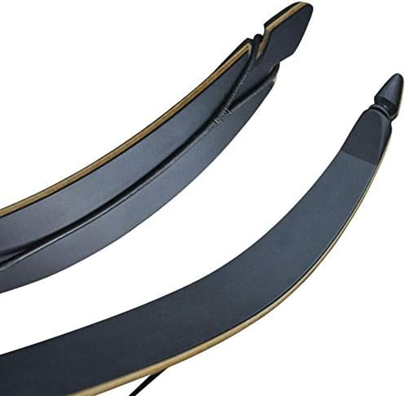 Obert Black Hunter 60" Professzionális Íjász Szétszerelhető Reflex Íj Szett 20-60 Font Jobbkezes Fa Markolattal Vadászathoz és Sporthoz