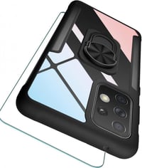 Samsung A72 5G Ütésálló Tok Gyűrűvel és Fóliával - Teljes Védelem 1