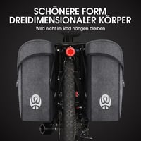 ICOCOPRO Kerékpár Táska 35L - Dupla Csomagtartó Táska Vízálló Esővédővel - 3D Bicikli Táska MTB, Országúti és Elektromos Kerékpárokhoz 4