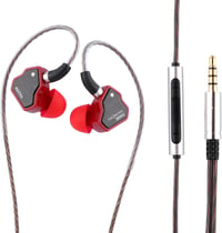 7Hz Salnotes Zero HiFi fülhallgató, piros, mikrofonos, 10mm-es dinamikus meghajtó 1