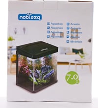 Nobleza 7 literes nano akvárium LED világítással és szűrővel, fehér 9