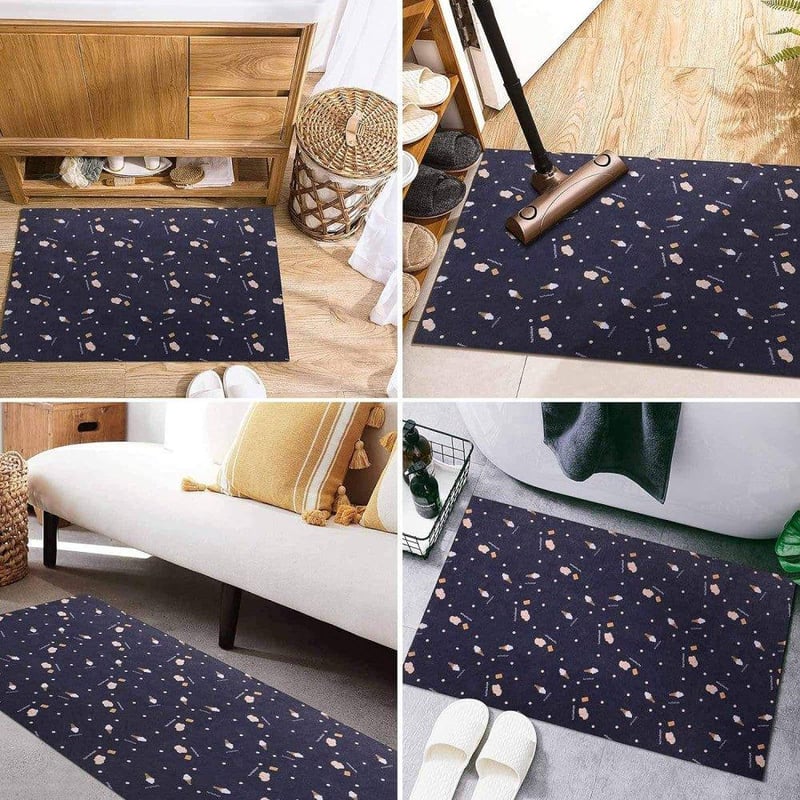 Kék Fagyi Mintás Öntapadós Szőnyegfutó 45x300cm - Csúszásmentes, Vágható