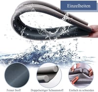 HIZH Ajtó Huzatzáró 94 cm - Dupla Szigetelésű Ajtótömítő, Hangszigetelő Huzatgátló, Energiatakarékos Ajtószigetelő Szalag Szürke Színben 2