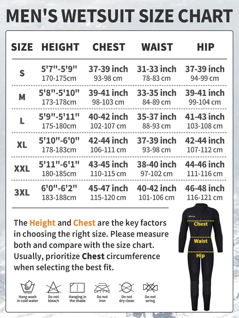 Owntop 3/2mm-es férfi neoprén búvárruha, elöl cipzáros, XL-es méret, fekete