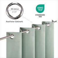 Blumtal sötétítő függöny szett - Hőszigetelő, fényáteresztést gátló, zöld, 225x140 cm, 2 db 4