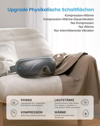 RENPHO Eyeris 2 Szemmaszírozó - Melegítő, Vibráló, Bluetooth Zenés Szemmasszázs Maszk, 5 Üzemmód, Újratölthető, Szemfáradtság és Duzzanat El 6