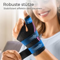 FREETOO Ergonomikus Hüvelykujj Rögzítő Férfiaknak és Nőknek - Légáteresztő Kéztámasz Ízületi Gyulladásra, Ínhüvelygyulladásra - Jobb és Bal  3