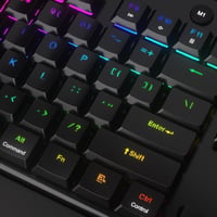 Redragon K618 Horus RGB Mechanikus Gamer Billentyűzet, Háromféle Csatlakozás, Lapos Billentyűk, Lineáris Red Switch, Dedikált Médiavezérlés 8