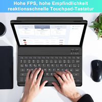 Samsung és iPad kompatibilis SENGBIRCH német Bluetooth billentyűzet, ultravékony, Type-C kábellel 4