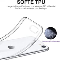 Apple iPhone 7/8/SE Átlátszó Vékony Szilikon Védőtok 6