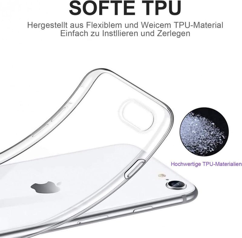 Apple iPhone 7/8/SE Átlátszó Vékony Szilikon Védőtok