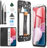 RongZy Samsung Galaxy A13 4G/A135F/A137 Kijelző Csere Érintőképernyővel - Fekete Kerettel + Szerszámkészlet Telefonjavításhoz 1