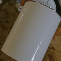 Coș de gunoi cosmetic pentru baie MSV Aspen cu capac basculant, alb, 6 litri, 18,5 x 26 cm, ușor zgâriat (stare: vezi a 2-a fotografie) 2