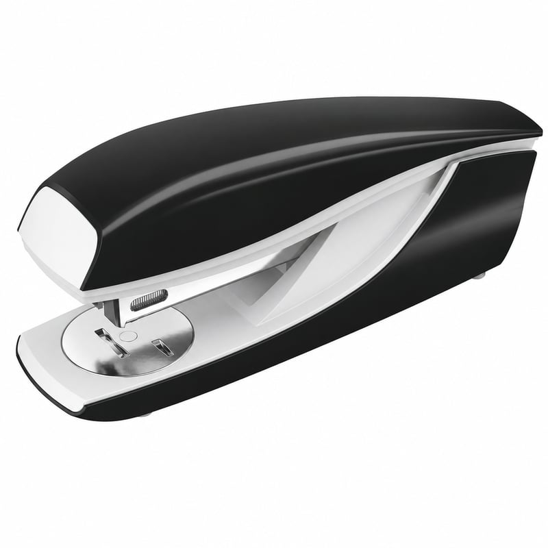 Leitz NeXXt Series uredska klamerica, 30 listova, metal i plastika, crna – Korištena, bez klamerica (stanje: vidi drugu sliku)