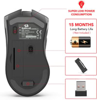 Redragon M652 vezeték nélküli optikai egér 6 gombbal, 5 DPI-fokozattal, PC és laptop kompatibilis 7