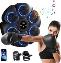 Shangmeishidai Falra szerelhető Boxgép 9 Sebességi Móddal, Bluetooth Támogatással - Agilitás és Reflexfejlesztő Edzőeszköz Boxkesztyűkkel 1