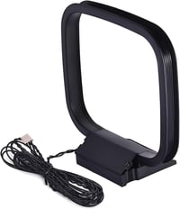 Bingfu AM FM Hurok Antenna 3-Pines Csatlakozóval - Kompatibilis Sharp Sztereó AV Vevőrendszerekkel - 75 Ohm Rádió Antenna 4,26 Láb Hatótávol 9
