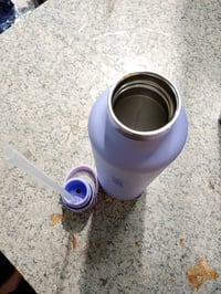 Nerezová termoska so slamkou Super Sparrow FlipFlow, 1 l, fialová – izolovaná – vyskúšaná (stav: pozri 2. obrázok) 3