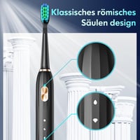 Dada-Tech Ultrahangos Elektromos Fogkefe 5 Üzemmóddal, Időzítővel, 9 Fejjel - Fekete 3