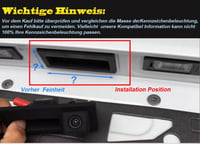 BMW X5 X1 X6 E39-E93 kompatibilis vízálló éjjellátó tolatókamera csomagtartó fogantyúba 6