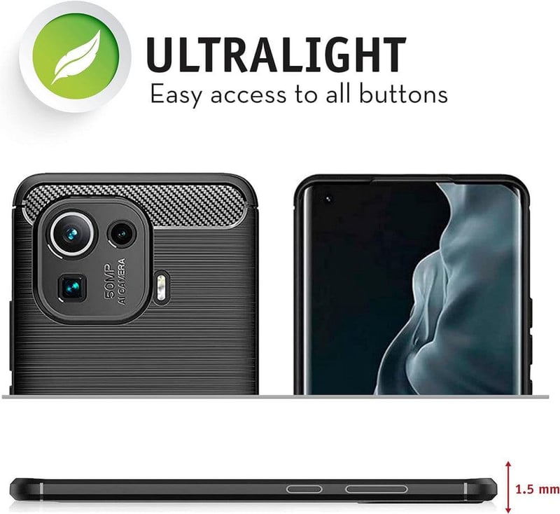 Xiaomi Mi 11 Pro Ütésálló Csúszásgátló Szilikon Védőtok
