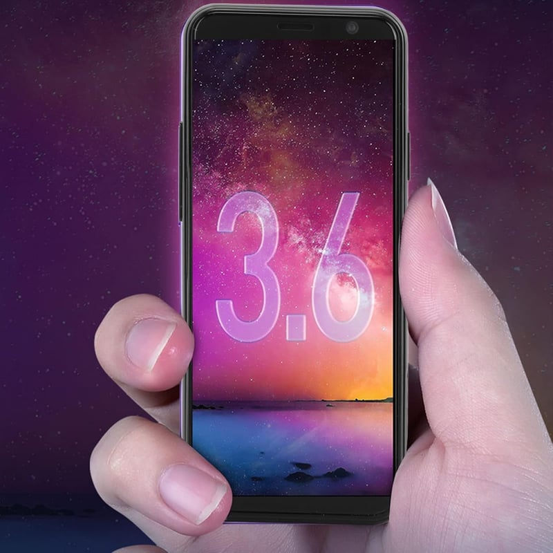 Tonysa 3.5" 4G Okostelefon - Kártyafüggetlen, Dual SIM, 32GB, Android 9.1, Arcfelismerés, Ujjlenyomat-olvasó, Fekete