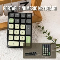 EPOMAKER LEOBOG K21 vezetékes/bluetooth numerikus billentyűzet, átlátszó, hot-swap, Cocafe színben 5