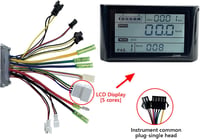 Fyearfly E-kerékpár vezérlő szett - 36V/48V LCD kijelzővel, 22,2 mm kormányra 4