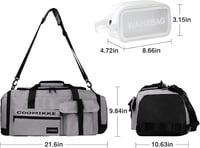 Adidas 37L Multifunkciós Sporttáska Cipőtartóval - Szürke 2